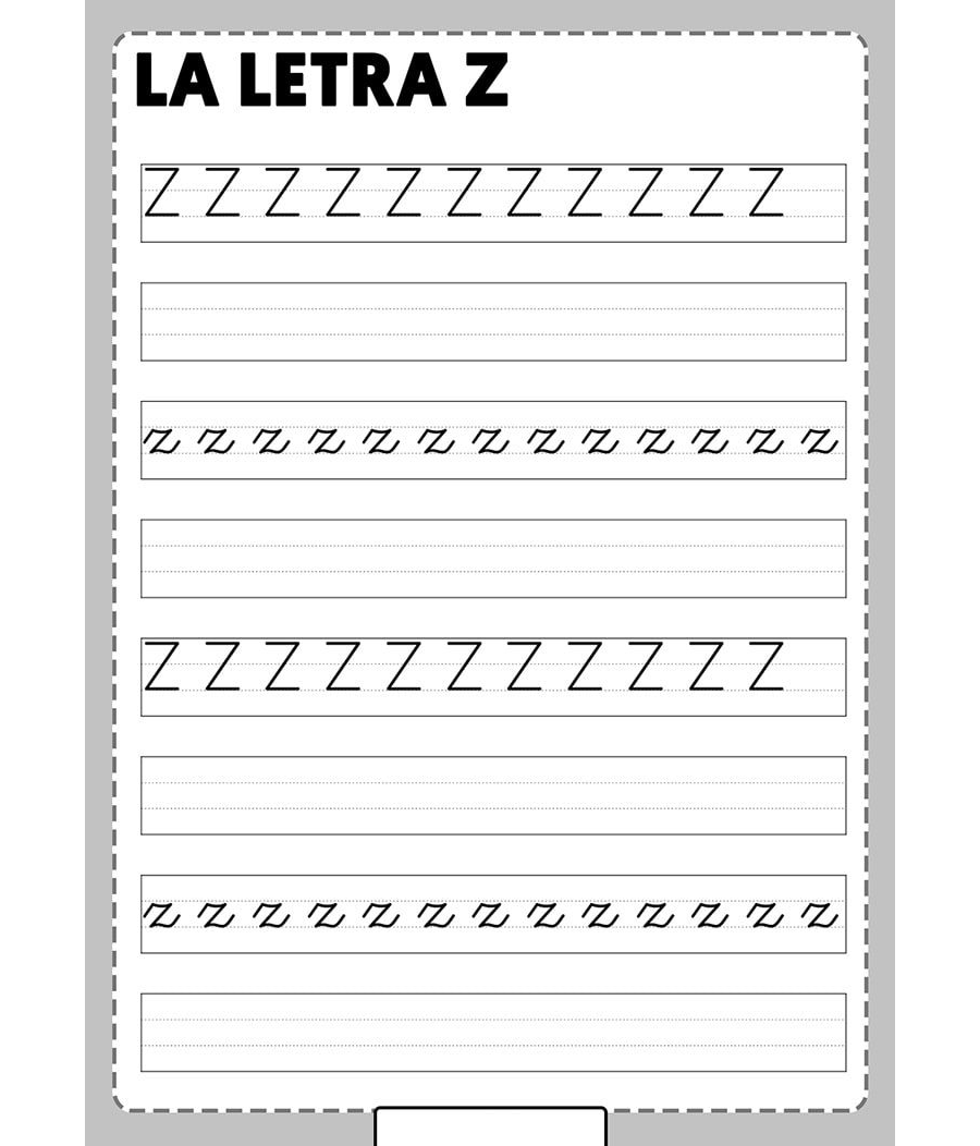 Fichas de la Z mayúscula 3