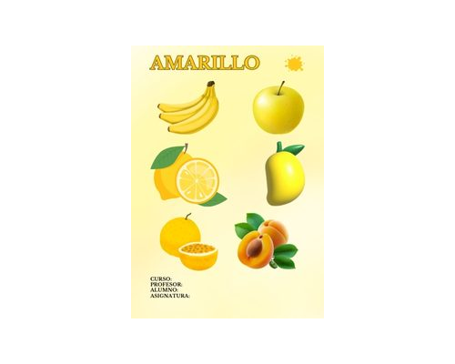 Fichas de color amarillo para imprimir 1