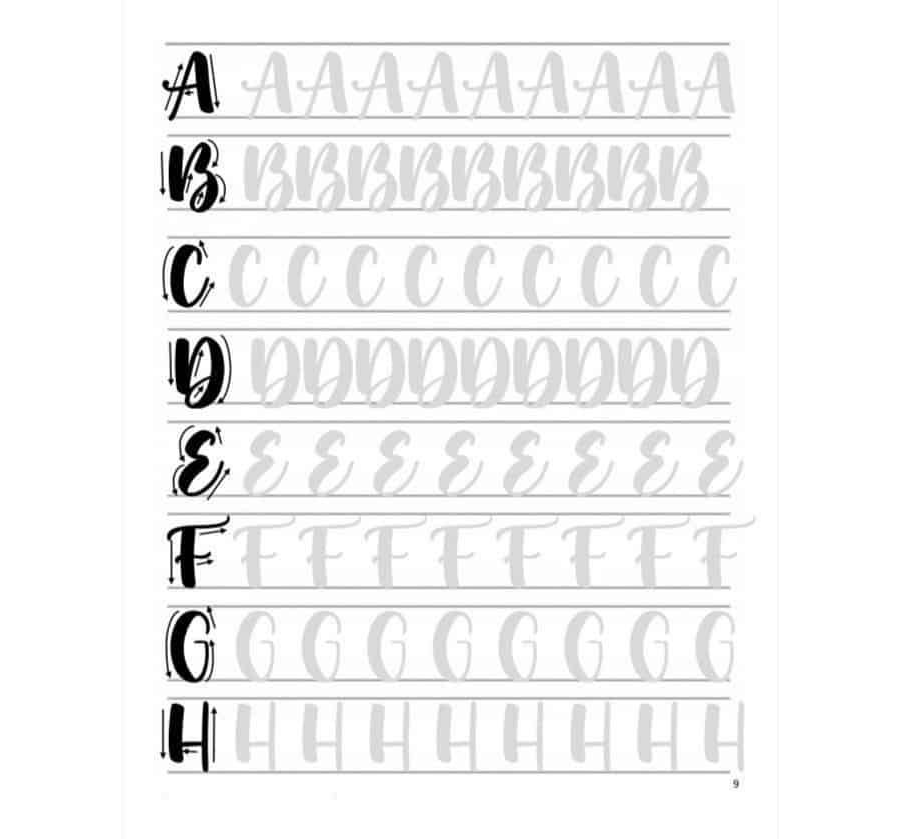 Aprender diferentes estilos de letra 2