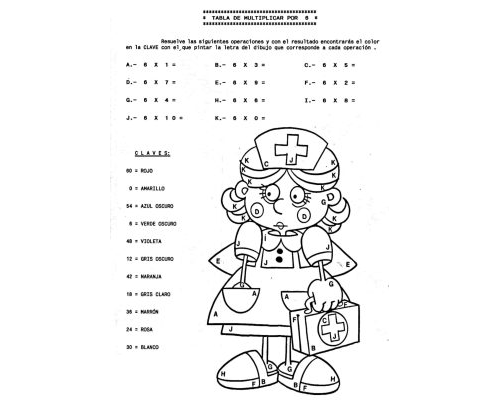 Fichas de sumar para trabajar con tablas de multiplicar 3