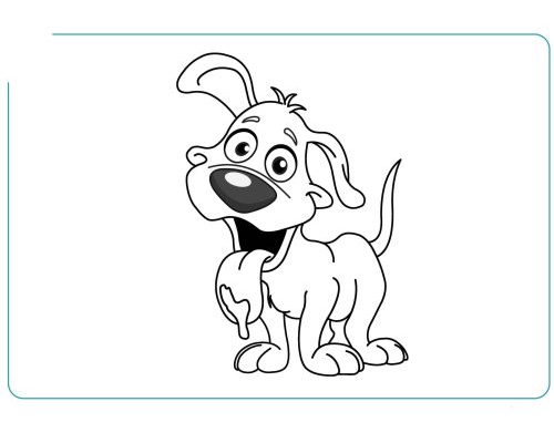 Fichas de perros para colorear 2