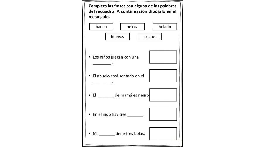 Oraciones para completar 2
