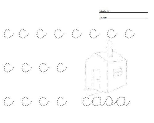 Fichas de la c minúscula 1