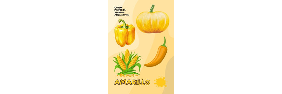 Fichas de color amarillo para imprimir 2