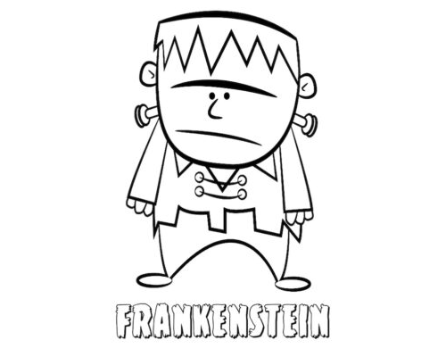 Fichas de Halloween para colorear 1