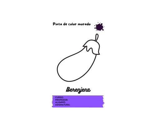 Fichas de color morado para colorear 3