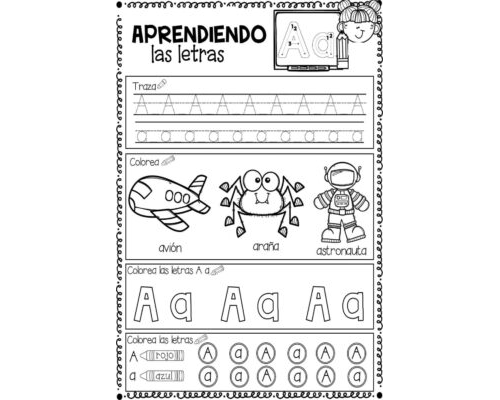 Fichas de la A para imprimir 3