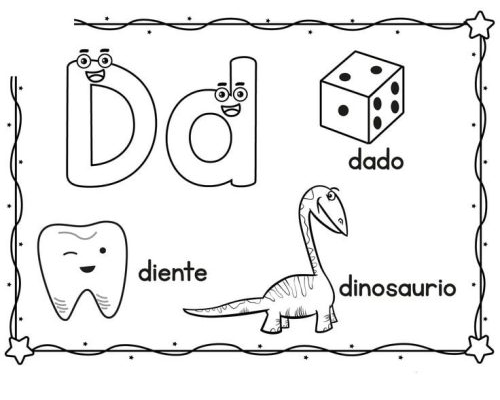 Fichas de la D para imprimir 2