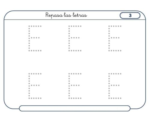 Fichas de la E mayúscula 2