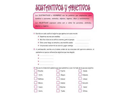 Relación con los adjetivos 2