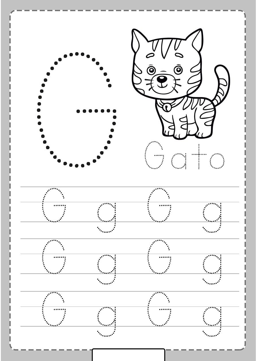 Fichas de la G mayúscula 3