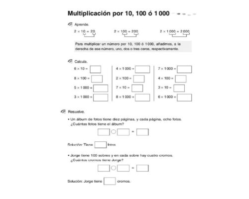 Actividades de repaso en matemáticas 2