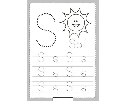 Fichas de la S mayúscula 1