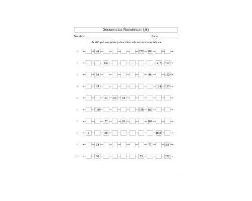 Números y operaciones matemáticas 2