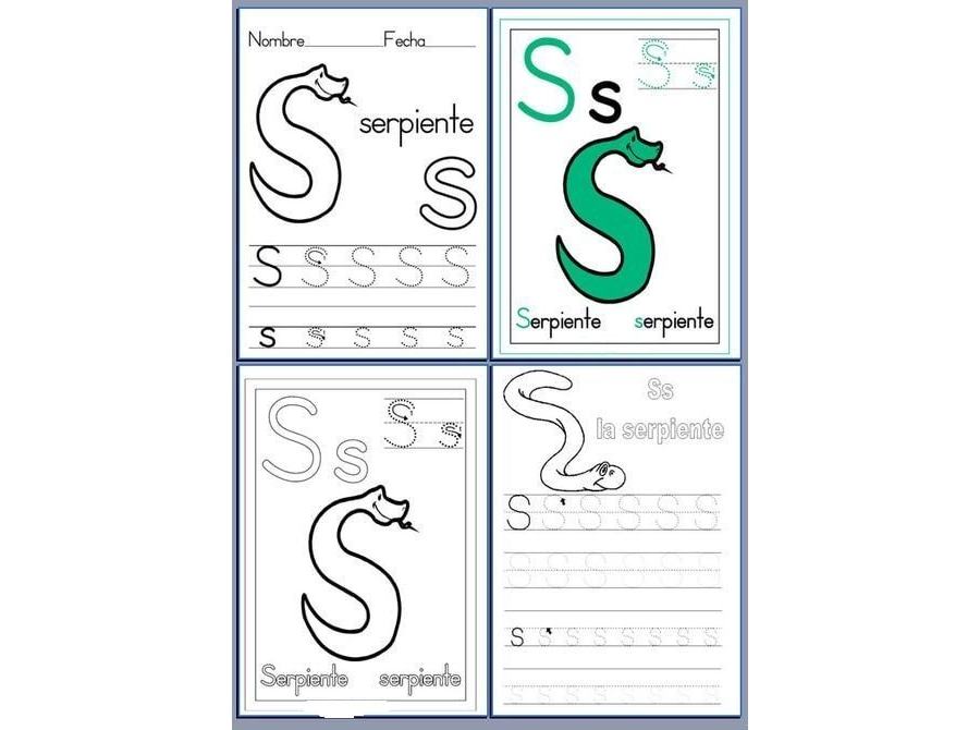 Fichas de la S para imprimir 3