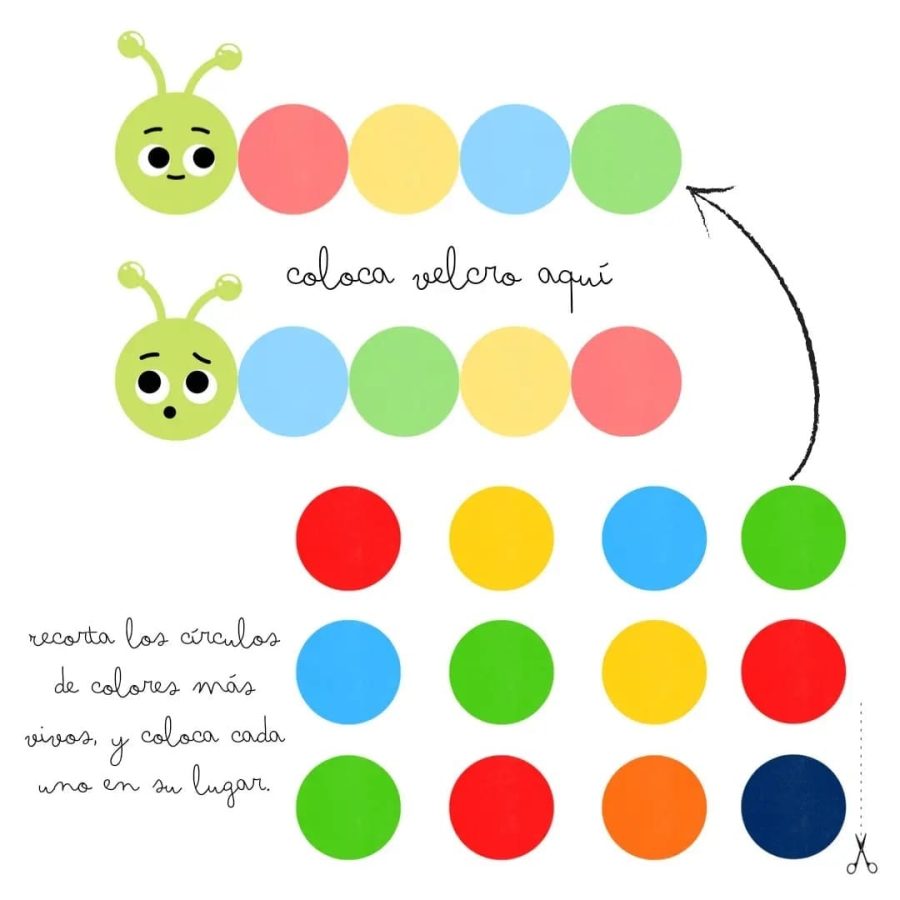 Fichas de gusanos para escribir 3