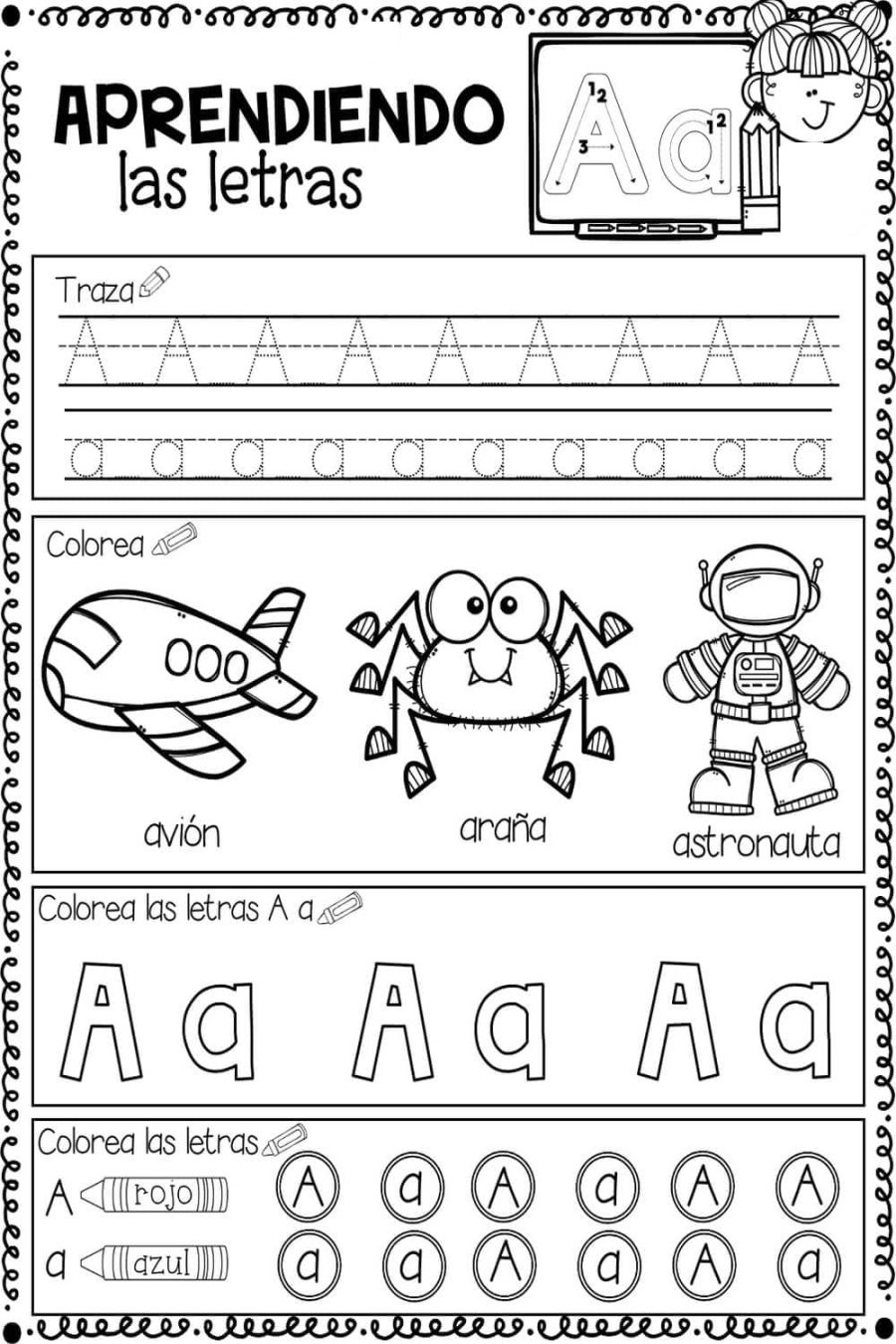 Fichas de la A para imprimir 3