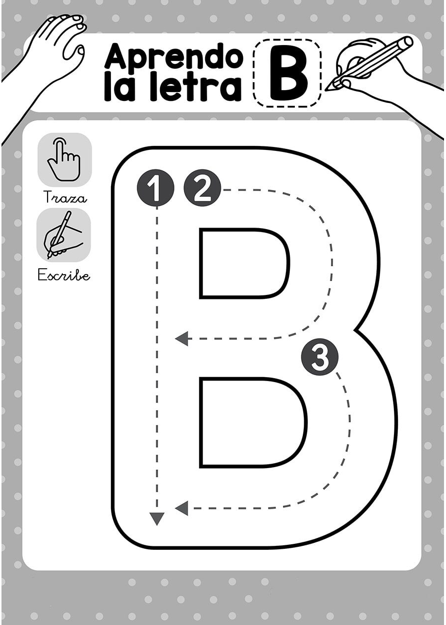 Fichas de la B mayúscula 1