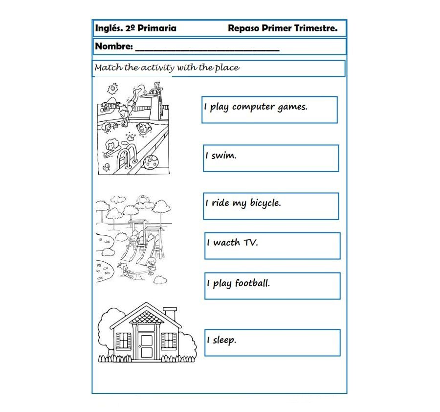 Refuerzo de la práctica de ejercicios de inglés interactivos 2