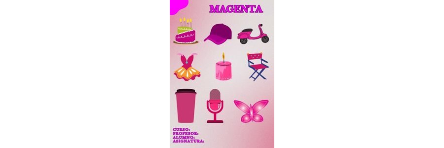 Fichas color magenta para imprimir 1