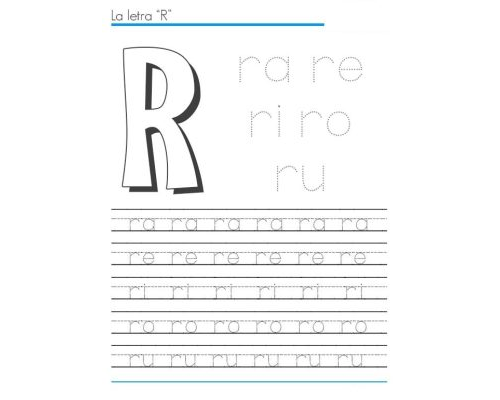 fichas de la R mayúscula 2