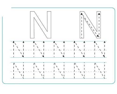Fichas de la N mayúscula 3