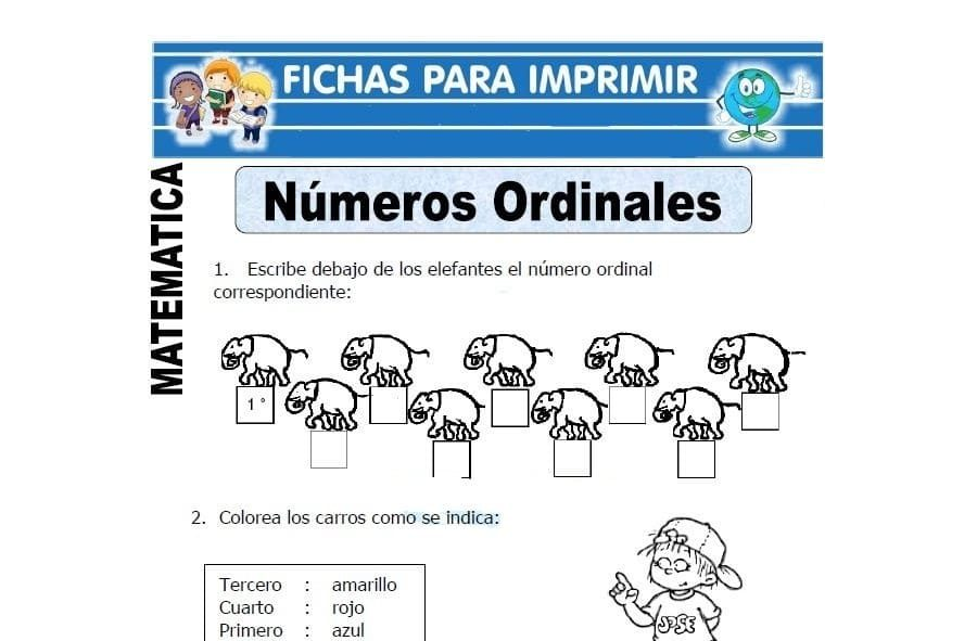 Definición de números ordinales 1