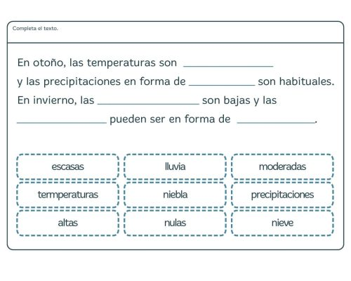 Integración de conceptos básicos de geología, química y biología en las fichas 1