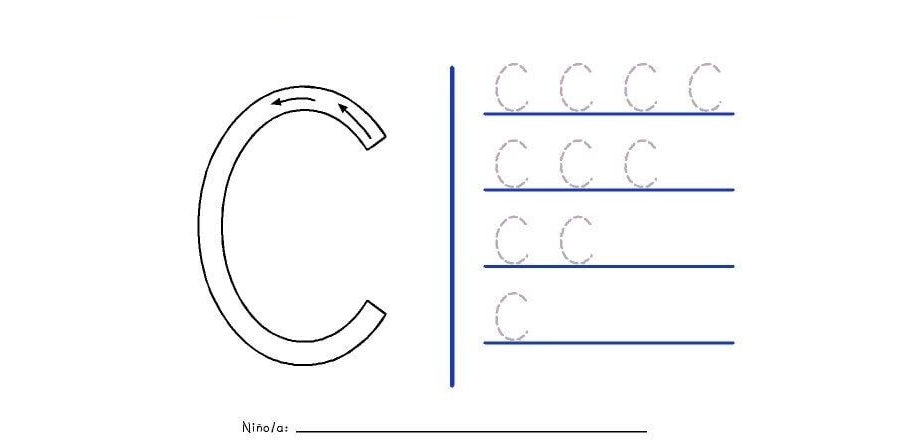 Fichas de la C mayúscula 1