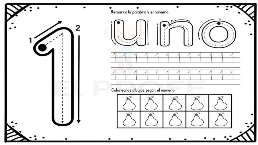 Desarrollo de habilidades de conteo y grafomotricidad 3
