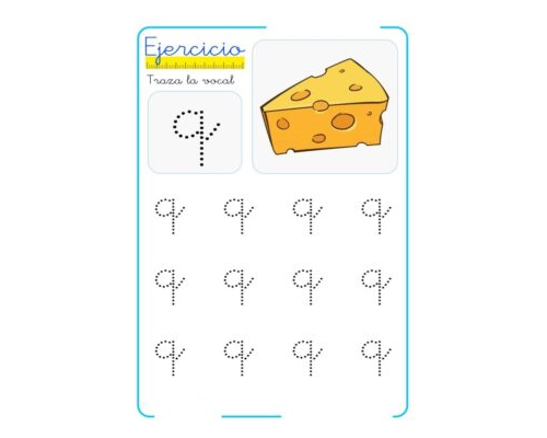 fichas de la q minúscula 1