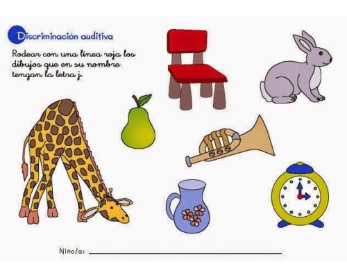 Percepción visual y discriminación auditiva 3