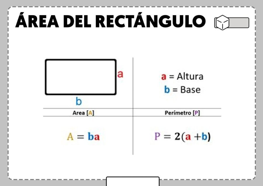 Área y perímetro de rectángulos 3