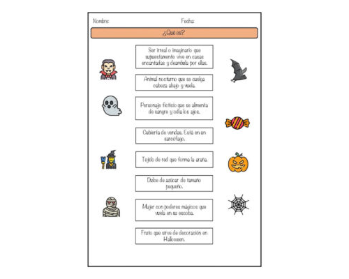 ficha halloween comprensión lectora 1