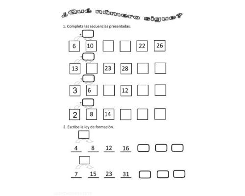 Números y operaciones matemáticas 3