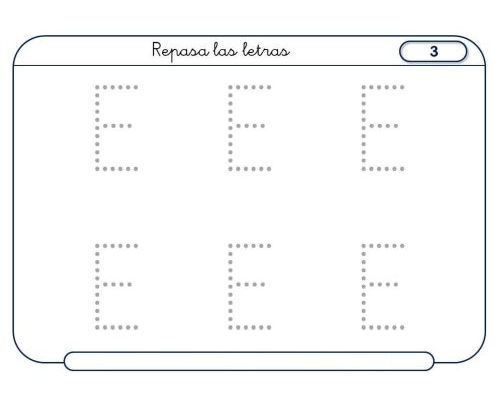 Fichas de la E mayúscula 2