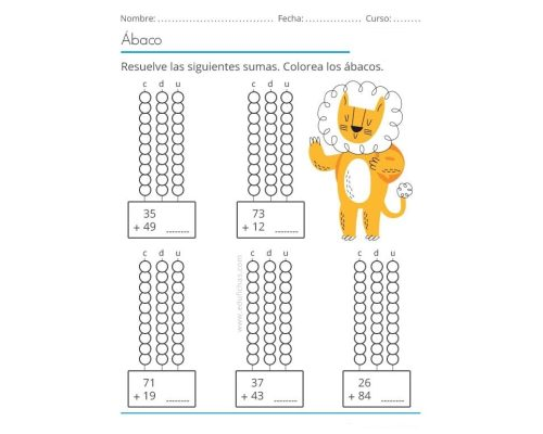 Fichas de matemáticas