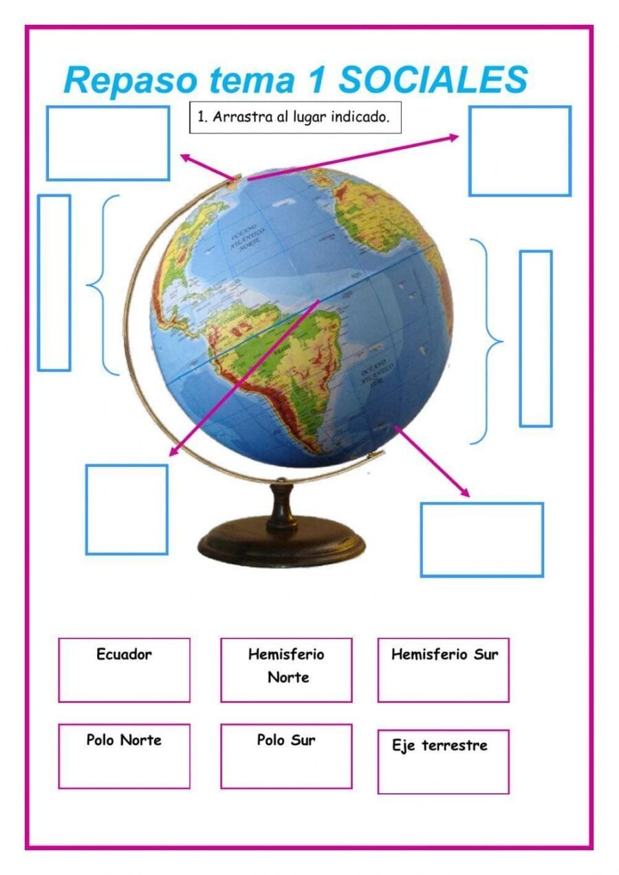 Fichas de repaso 4 primaria de Sociales 3