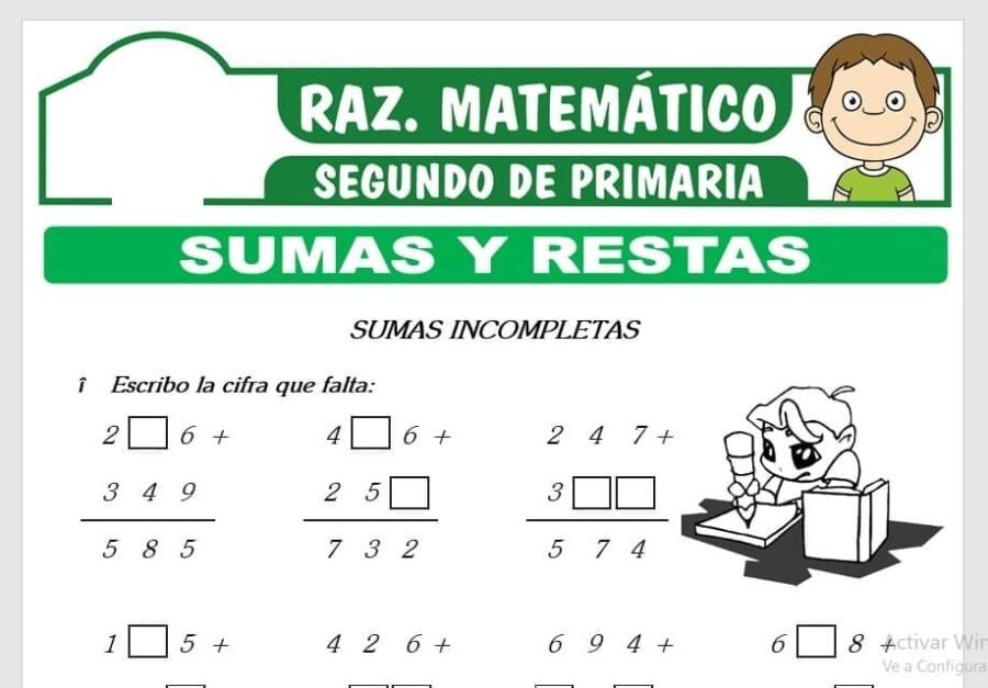 Sumando y restando ejercicios de cálculo con números de tres cifras 3