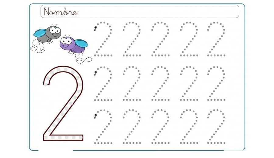 Juegos en línea para el aprendizaje del número 2 2