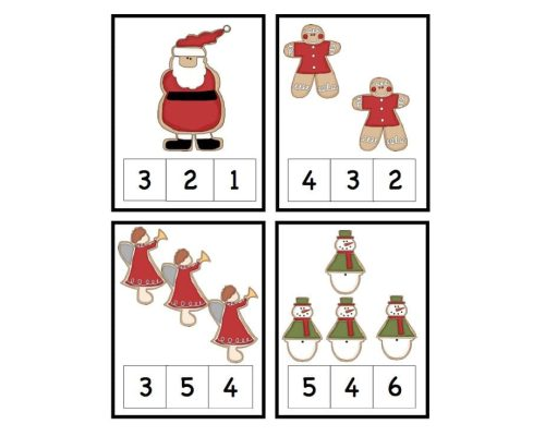 Aplicación de los números ordinales en actividades de Navidad 2