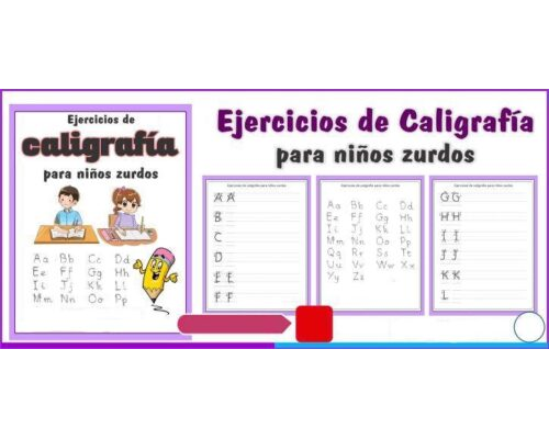 Fichas de caligrafia para adultos zurdos 2