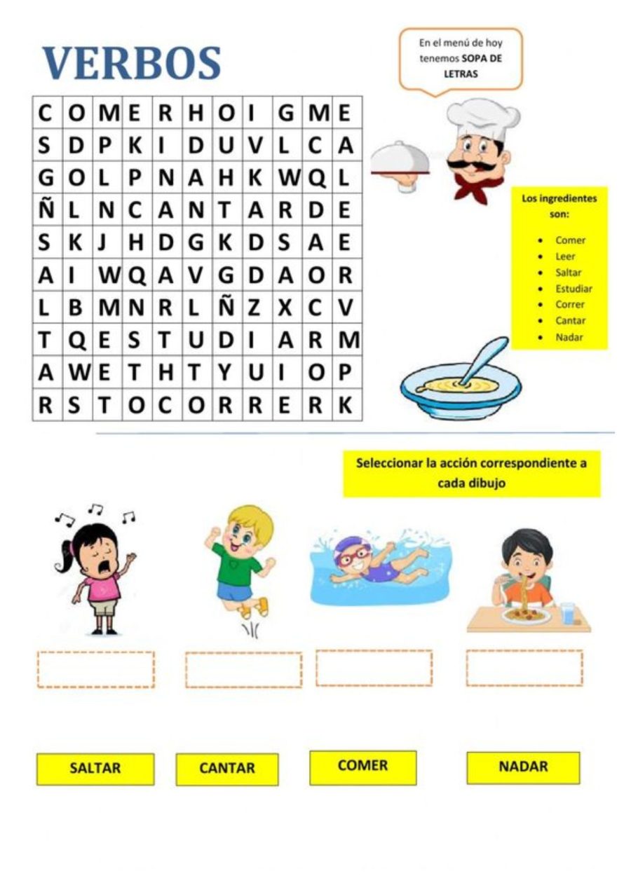 Ficha de verbos recurso 1