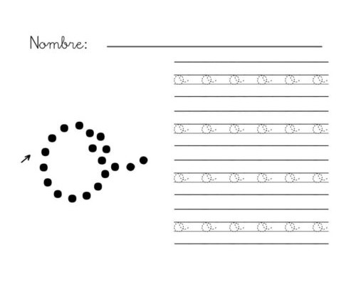 Fichas de la o minúscula 3
