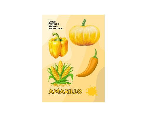 Fichas de color amarillo para imprimir 2