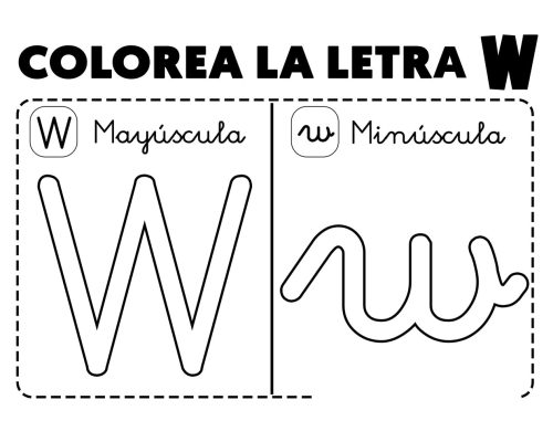 Fichas de la W mayúscula 1