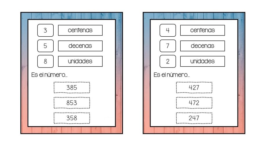 Tablas y herramientas de referencia para descomponer números más grandes 1