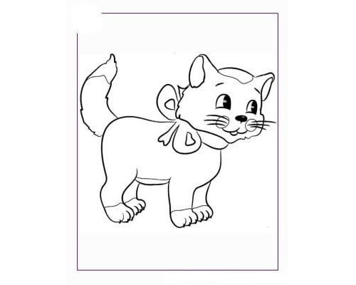 Fichas de gatos para colorear 2