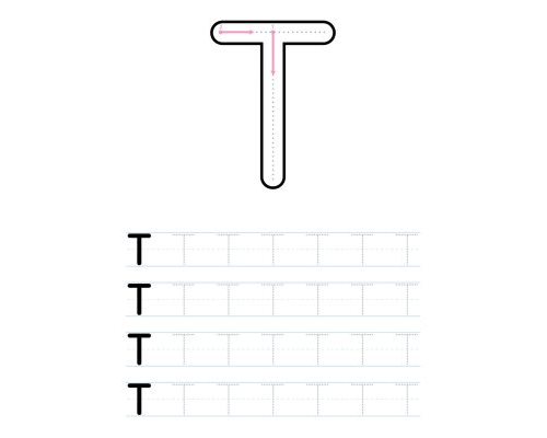 Fichas de la T mayúscula 1