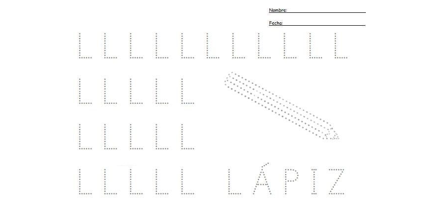 Fichas de la "L" mayúscula 3